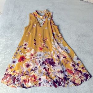 High-neck Floral Francesca’s Dress